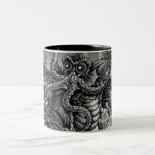 Innsmouth djupt en som går tillbaka till R'lyeh Två-Tonad Mugg