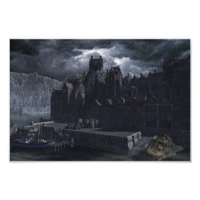 Innsmouth Harbour Fototryck (Framsidan)