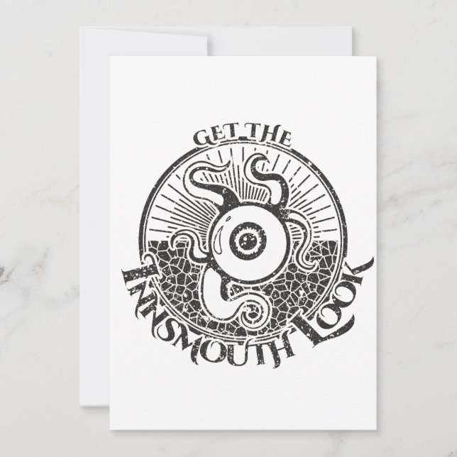 Innsmouth look Tentacle Lovecraftian Inbjudningar (Framsida)