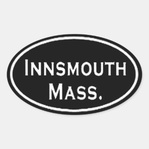 Innsmouth Mass. Ovalt Klistermärke