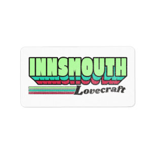 Innsmouth Retro Label Lovecraft Adressetikett