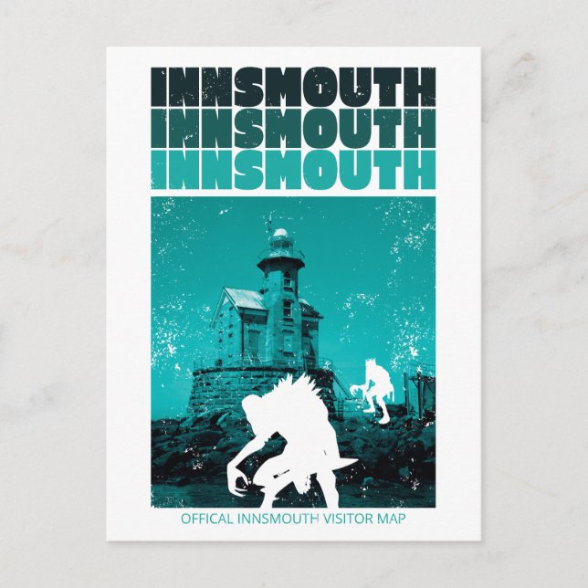 Innsmouth Travel Poster Vykort (Framsida)