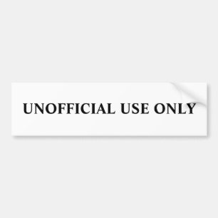INOFFICIELL ANVÄNDA ENDAST BILDEKAL