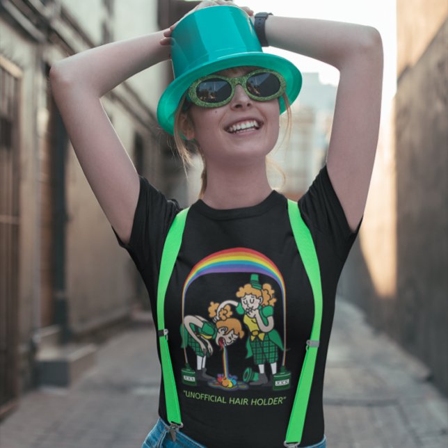 "Inofficiell hårhållare" St. Patrick's Day  T Shirt (Skapare uppladdad)