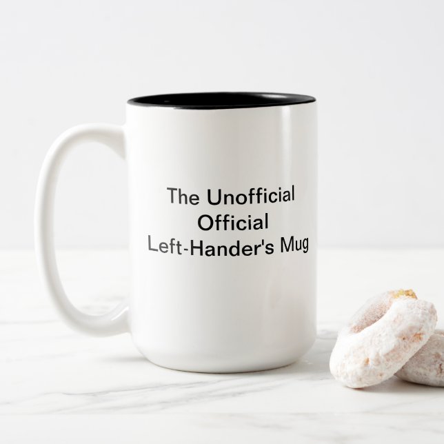 Inofficiell officiell vänsterhänt mugg (Med munk)