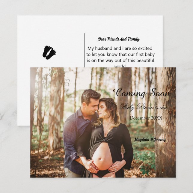 inom kort anpassningsbar kommer meddelande om grav (Fram/baksida)