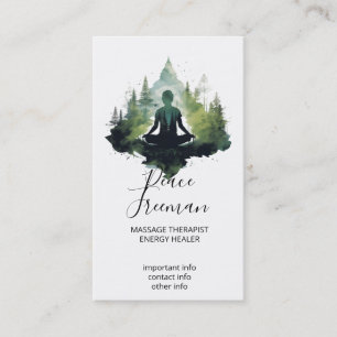 Inom tystnaden Skogsmeditation Visitkort