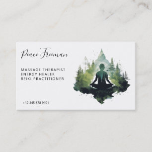 Inom tystnaden Skogsmeditation Visitkort