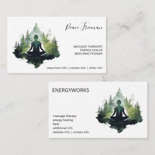 Inom tystnaden Skogsmeditation Visitkort