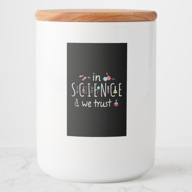 Inom vetenskap litar vi på mat etikett (Framsida)