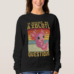 Inom vetenskapen ifrågasätter vi Axolotl Retro Vin T Shirt