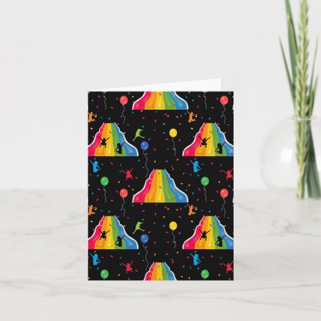 Inomhus rutschkpark för barn lekplats  kort (Framsida)