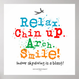 Inomhus Skydiving är en tryckvåg! Poster