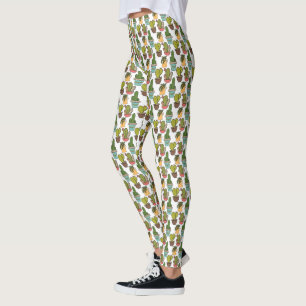 Inomhusaktuarier och ugnar i Pots Mönster Leggings