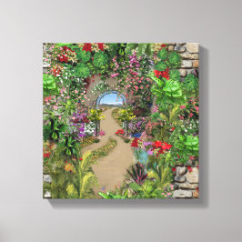 Inomhusmiljö, utomhusmiljö i rum canvastryck