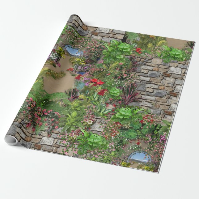 Inomhusmiljö, utomhusmiljö i rum presentpapper (Utrullad)