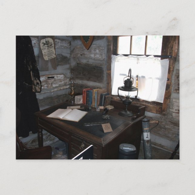 Inomhusskrivbordsområdet Pony Express Station Vykort (Framsida)