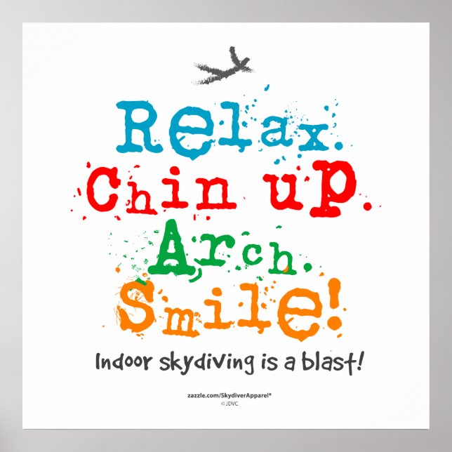 InomhusSkydiving är en last! Poster (Framsidan)