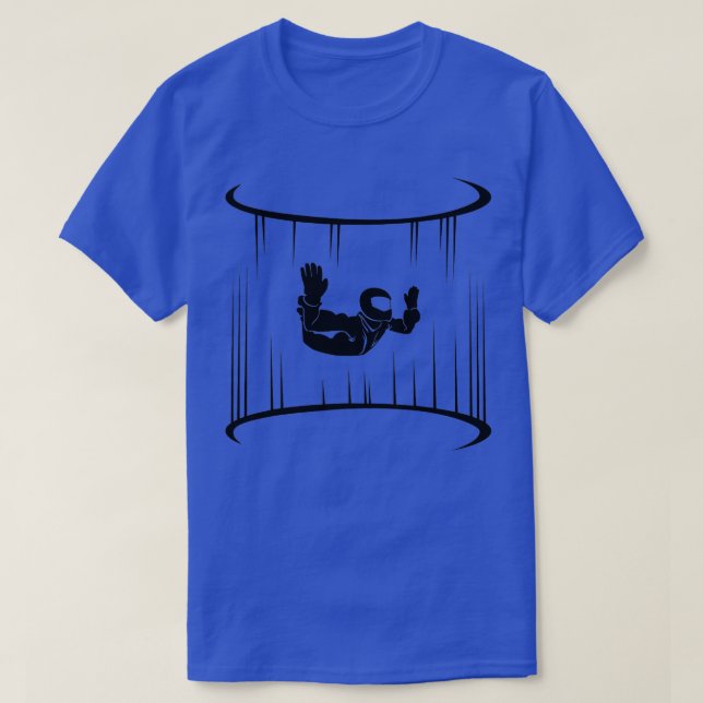Inomhustransport av Skydiving Vind Tee Shirt (Design framsida)