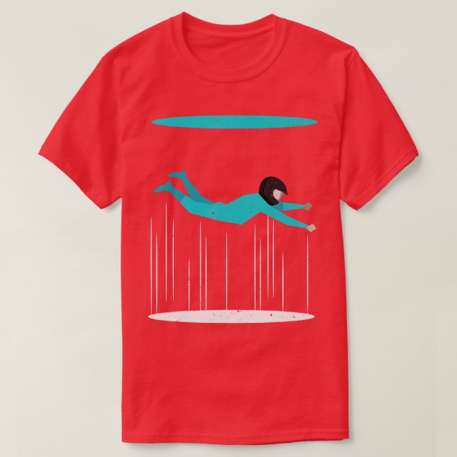 Inomhustunnel för Skydiving Vind T Shirt (Design framsida)
