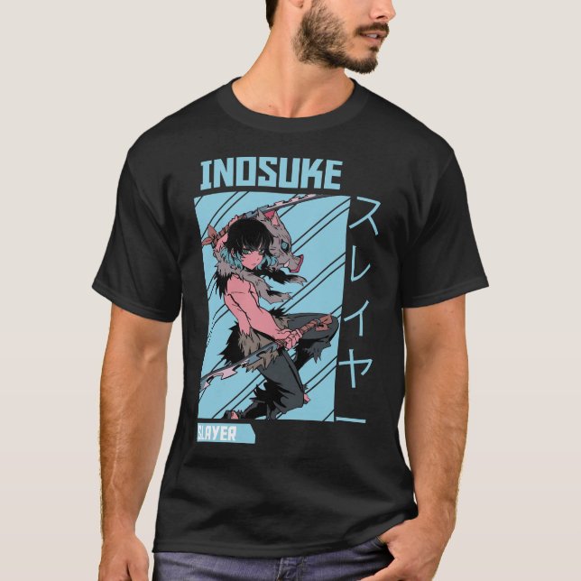 Inosuke Demon Sayer Classic T Shirt (Framsida)