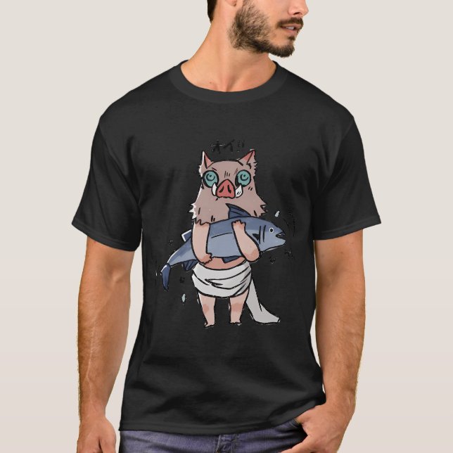 Inosuke fiskar t shirt (Framsida)