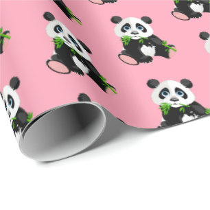 Inpackning av denPanda björnen Presentpapper