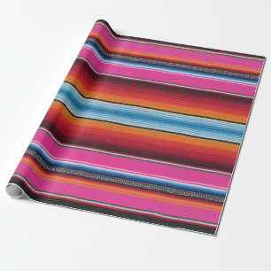 inpackning av det pappra mexicanska serapetrycket, presentpapper
