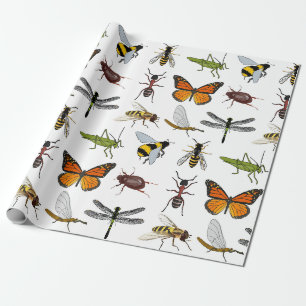 Inpackning av KALLA INSEKTER för papper Presentpapper