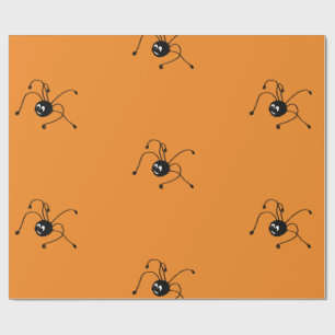 Inpackning av papper med spindeln presentpapper