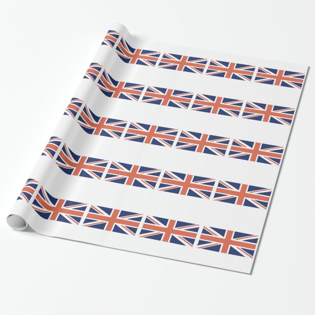 Inpackning för jack United Kingdom för brittisk Presentpapper (Utrullad)