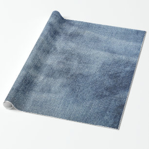 Inpackning som är papper med naturlig jeans, deni presentpapper