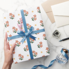 Inpackningspapper Ditsy Blommigt Sömlöst Mönster Presentpapper