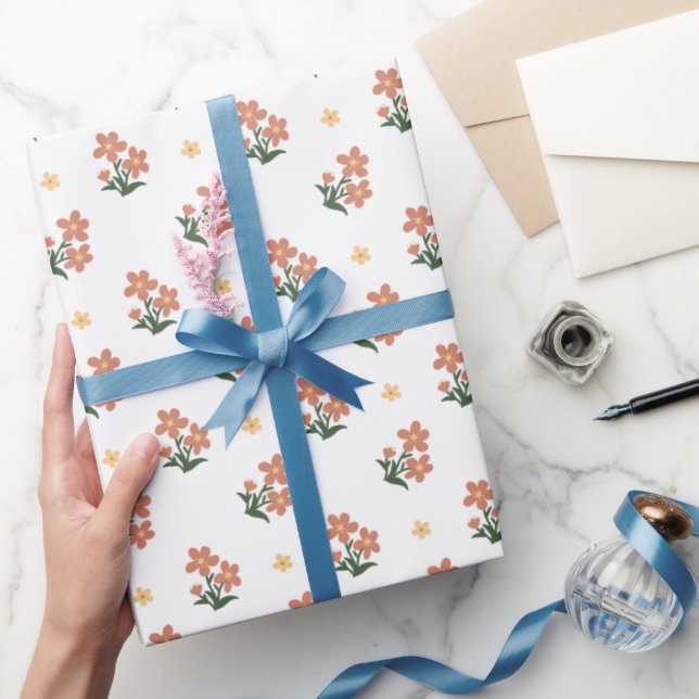 Inpackningspapper Ditsy Blommigt Sömlöst Mönster Presentpapper (Gåvor)