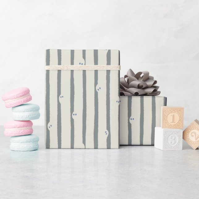 Inpackningspapper för Halloween med mönster av spö Presentpapper (Baby Shower)