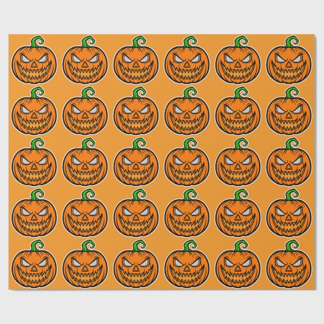 Inpackningspapper Halloweenfest  Presentpapper (Platt)