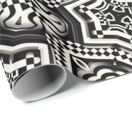 Inpackningspapper | Retro Mod Schackrutig mönster Presentpapper