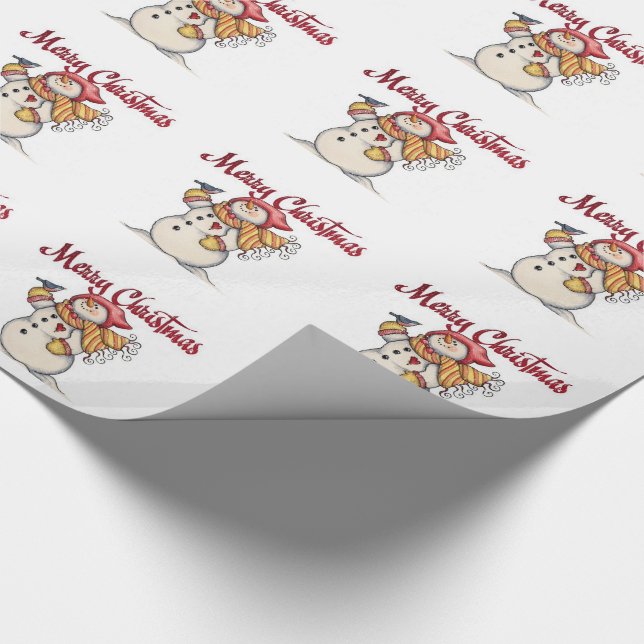 Inpackningspapper/Snöman Presentpapper (Hörn)