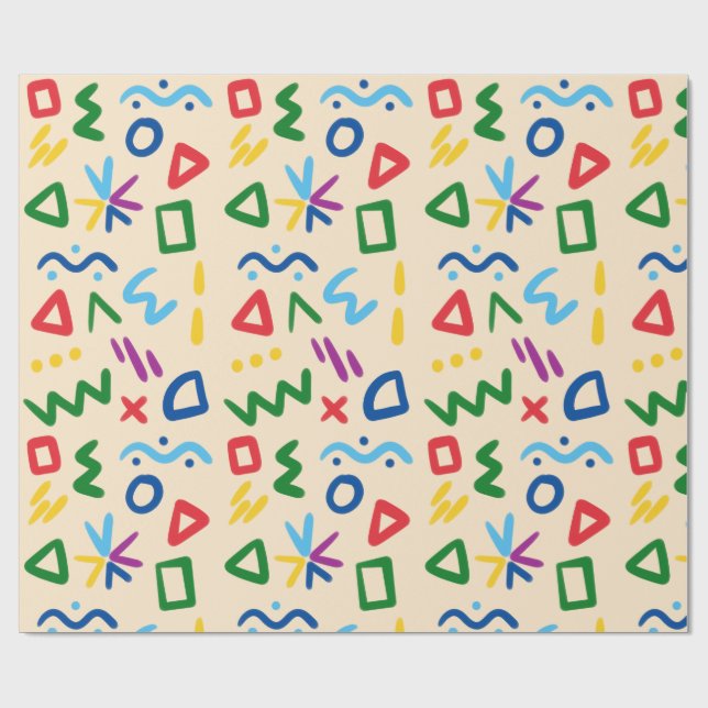 Inpackningspapper - Utbildande Barninpackningspapp Presentpapper (Platt)