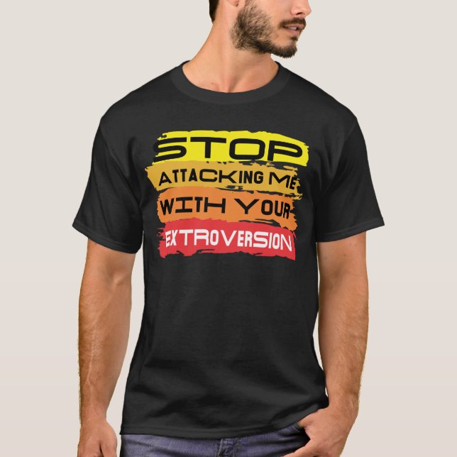Inpass personlighet INTJ anti social småprat T Shirt (Framsida)