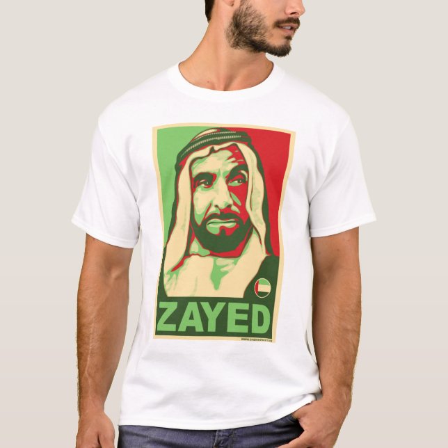 Inpassad Sheikh Zayed Skjorta T-shirt (Framsida)