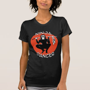 inpassad t-skjorta för ninjadansarekvinna tee shirt