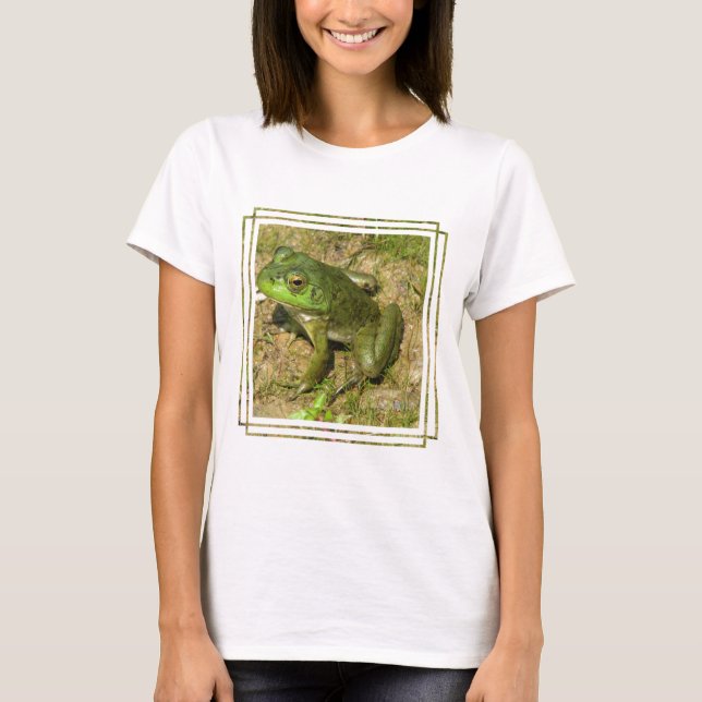 Inpassad T-tröja för grodadesigndamer T-shirt (Framsida)