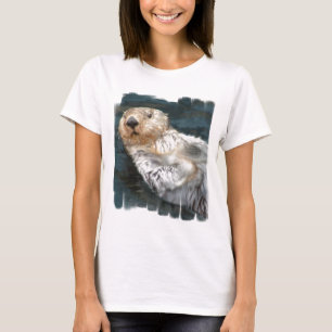 Inpassad T-tröja för havsutterdamer T-shirt