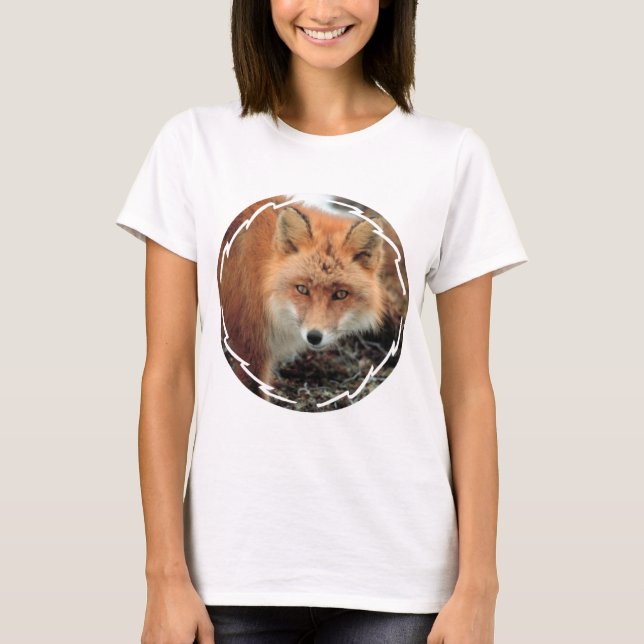 Inpassad T-tröja för rävartdamer T Shirt (Framsida)