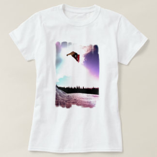 Inpassad T-tröja för Snowboardluftdamer T-shirt
