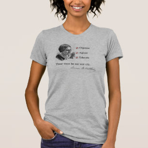 Inpassad T-tröja för Susan B. Anthony Citering T Shirt