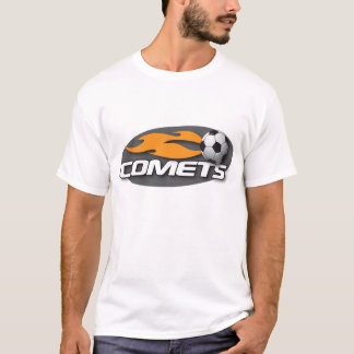 Inpassad utslagsplats för kometsvart t-shirt