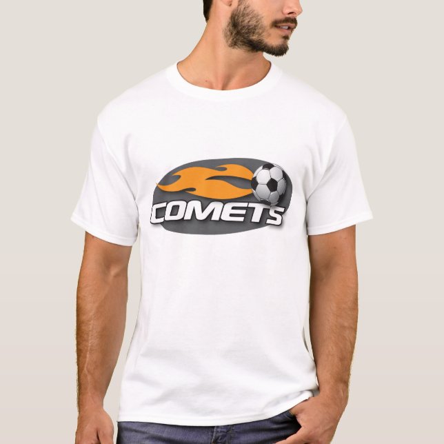 Inpassad utslagsplats för kometsvart t-shirt (Framsida)