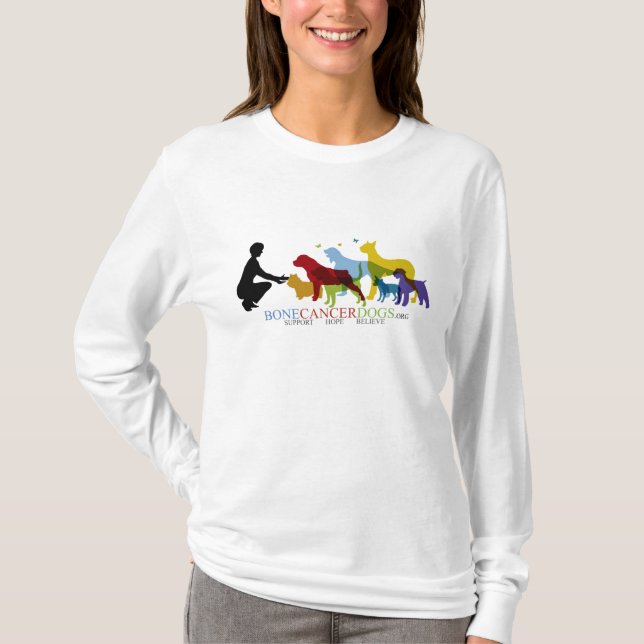 Inpassade dam Hoodie T-shirt (Framsida)